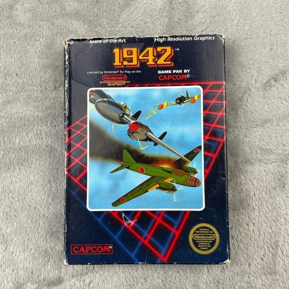 1942 Nintendo NES Authentic Original BOX ONLY